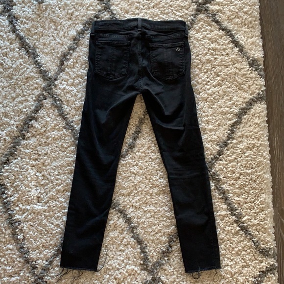 Women’s Rag & Bone Black Ankle Skinny Jeans - 26 - Picture 4 of 7